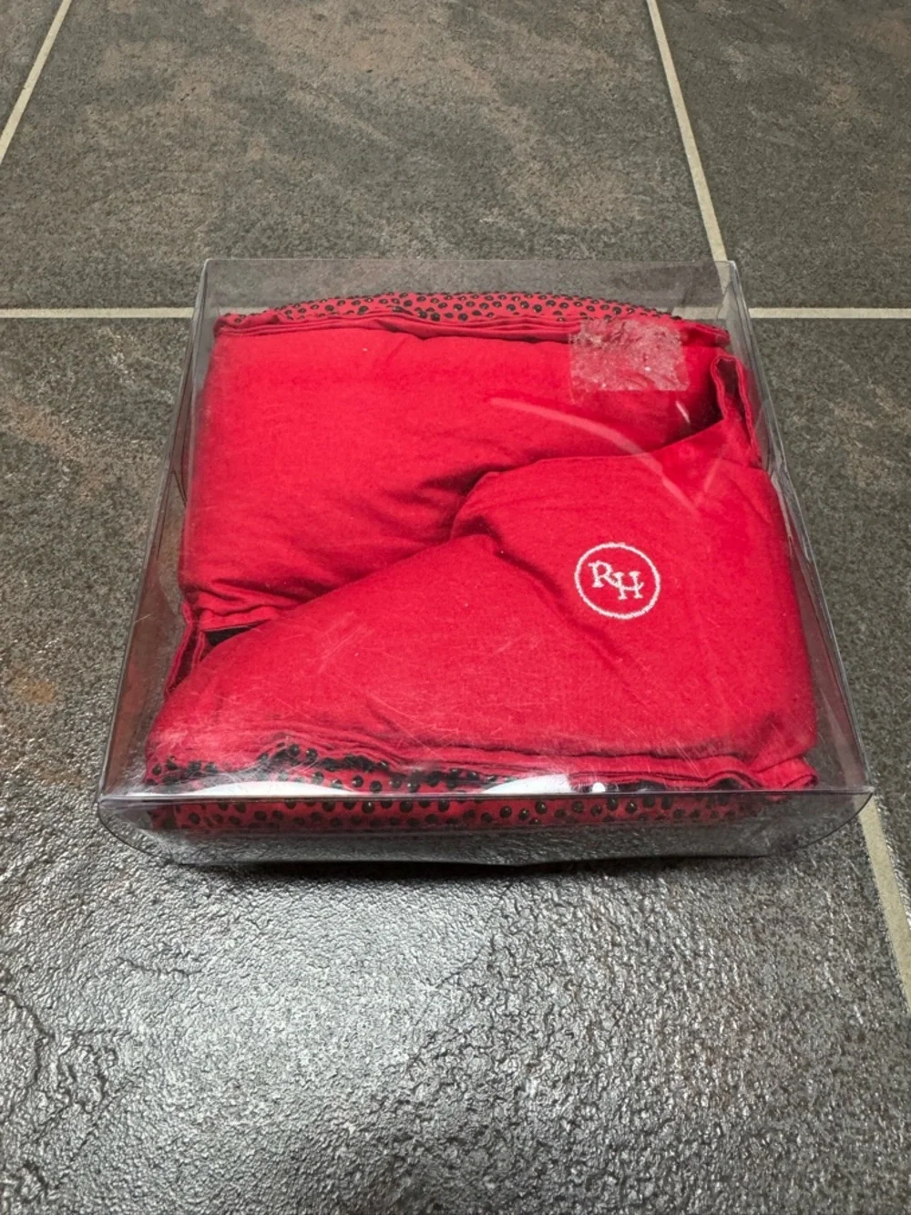 Restoration Hardware Toddler Kids Foot Duvets Slippers Duck Down Red 4-6 NEW